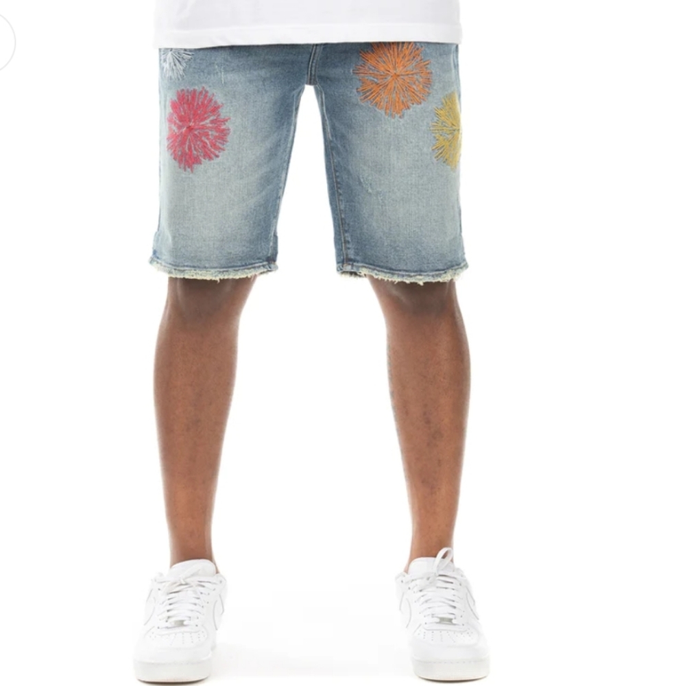 Akoo Shockwave Jean Short in Kir Royal
